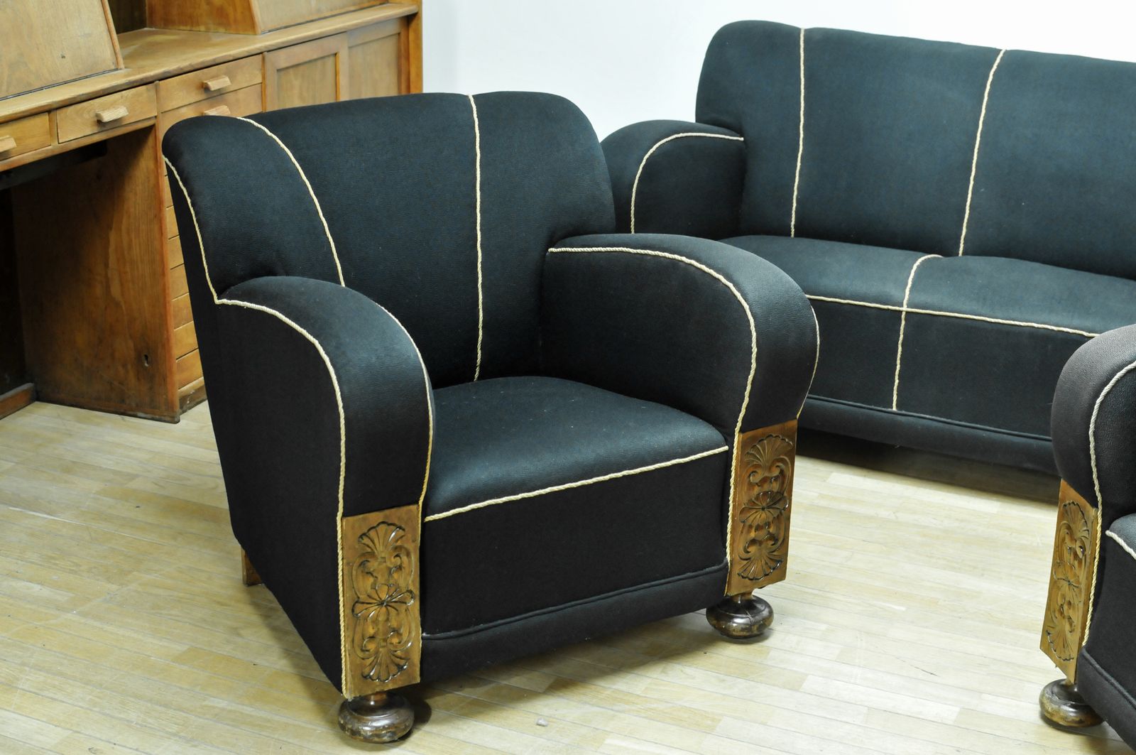 Three Seater Sofa With Armchairs photo for sale