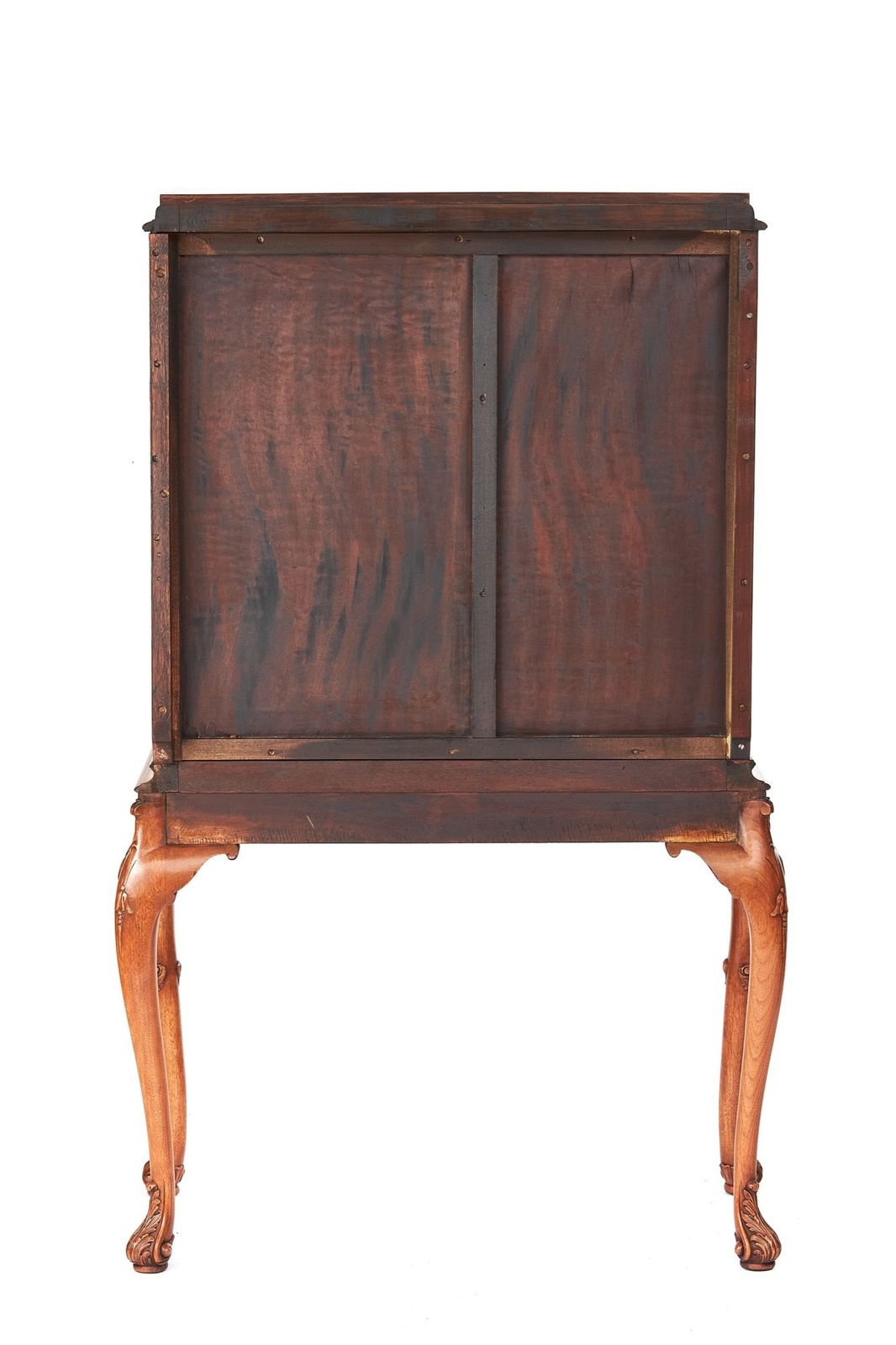 Fine Burr Walnut & Carved  Cocktail Cabinet On Stand photo buy