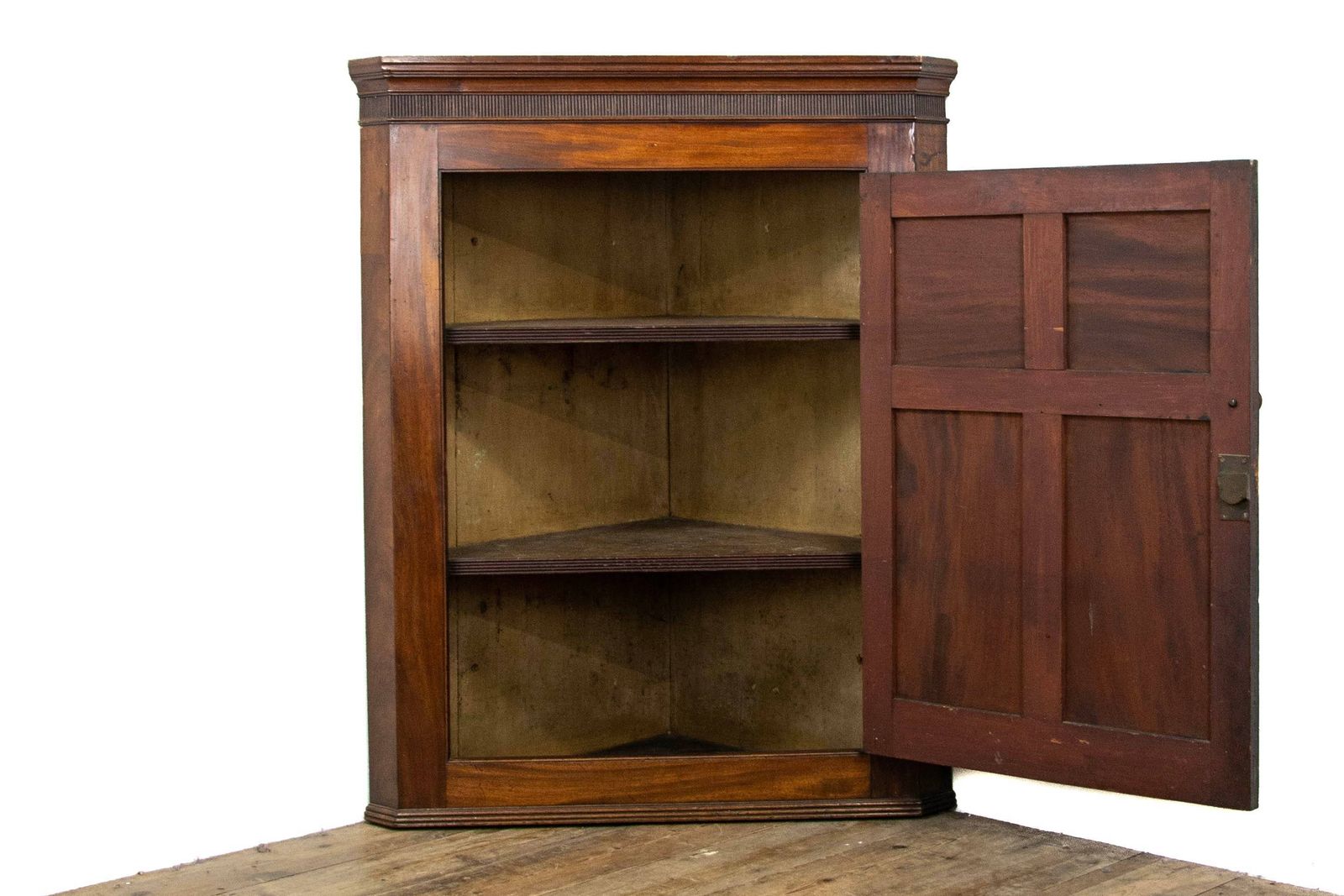 Antique Mahogany Corner Cupboard photo furniture