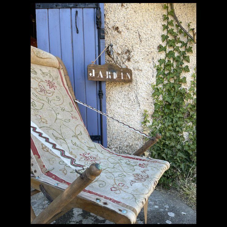Antique French Winter Garden Chair photo vintage