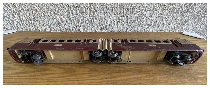 photo buy Vintage French Metal Toy Train