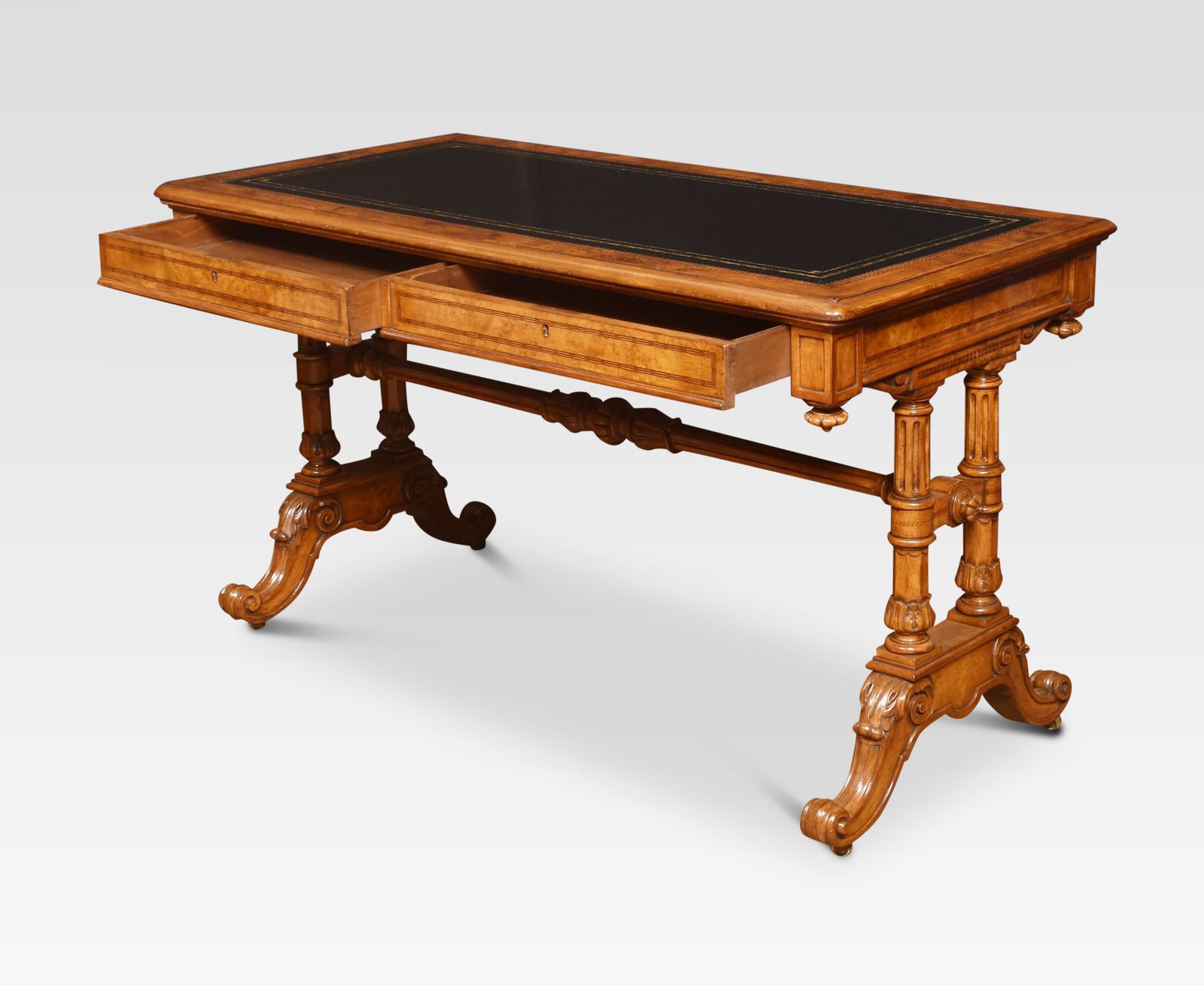 Walnut Writing Desk In The Manner Of Gillows photo 5760.0