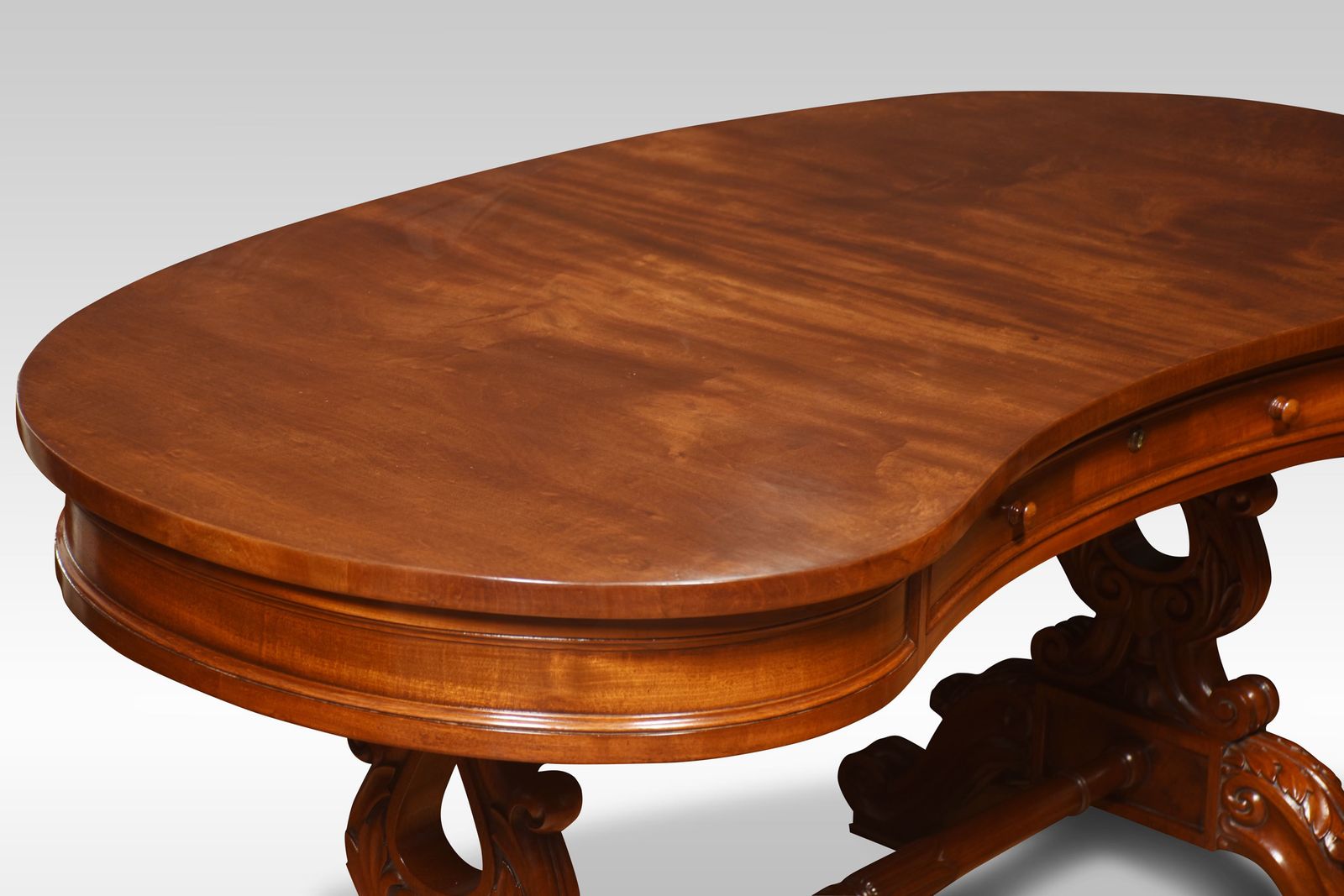 Mahogany Kidney Shaped Dressing Table photo for sale