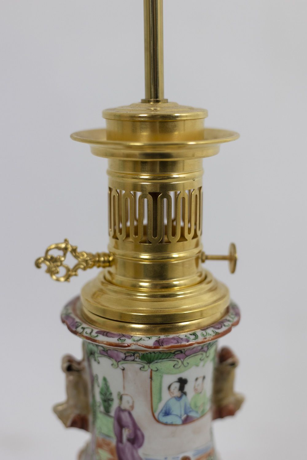 4250.0 Pair Of Lamps In Porcelain Of Canton And Bronze, Circa 1880 photo