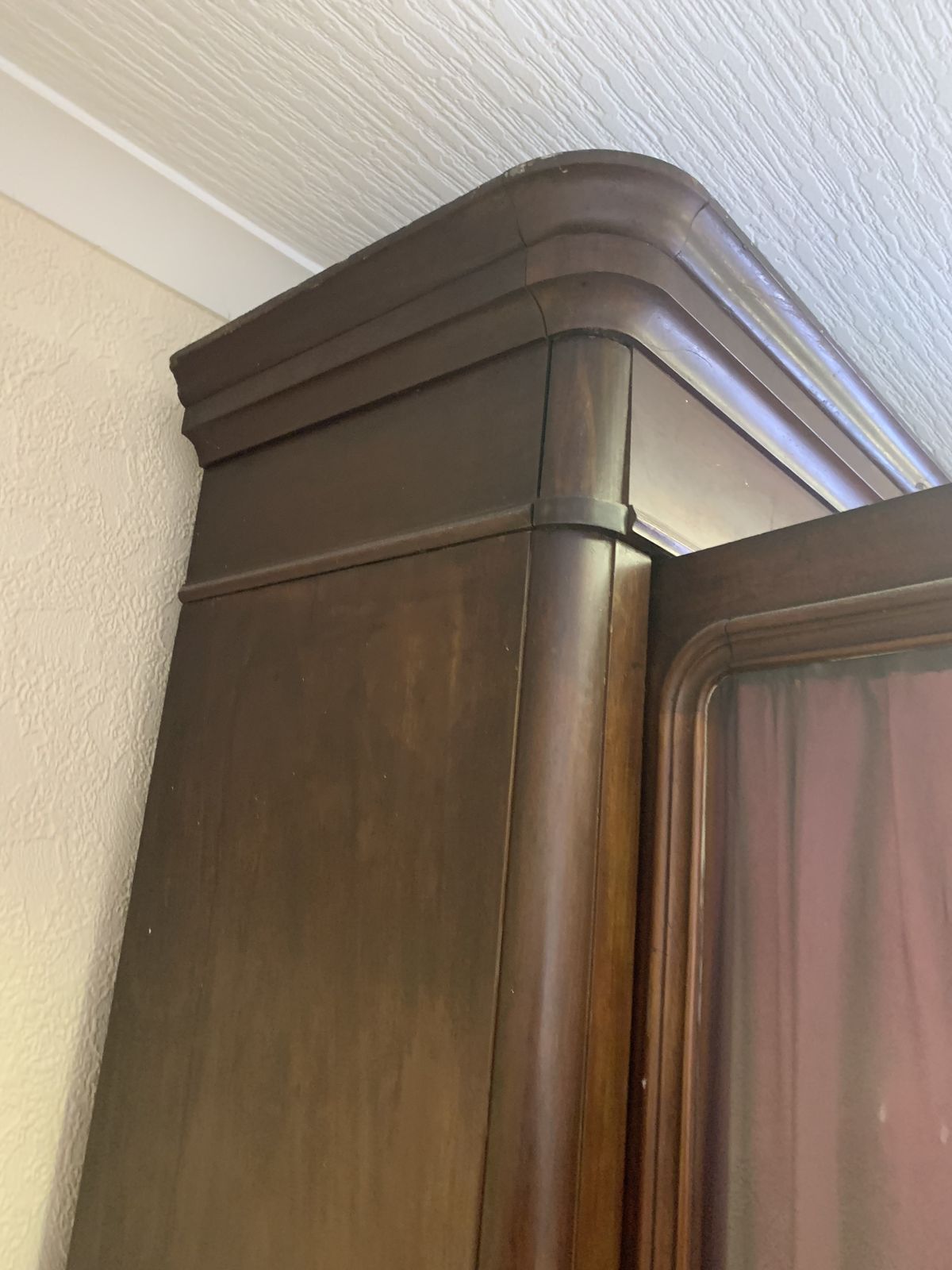 Victorian Oak And Mahogany Double Glass Door Bookcase photo Furniture