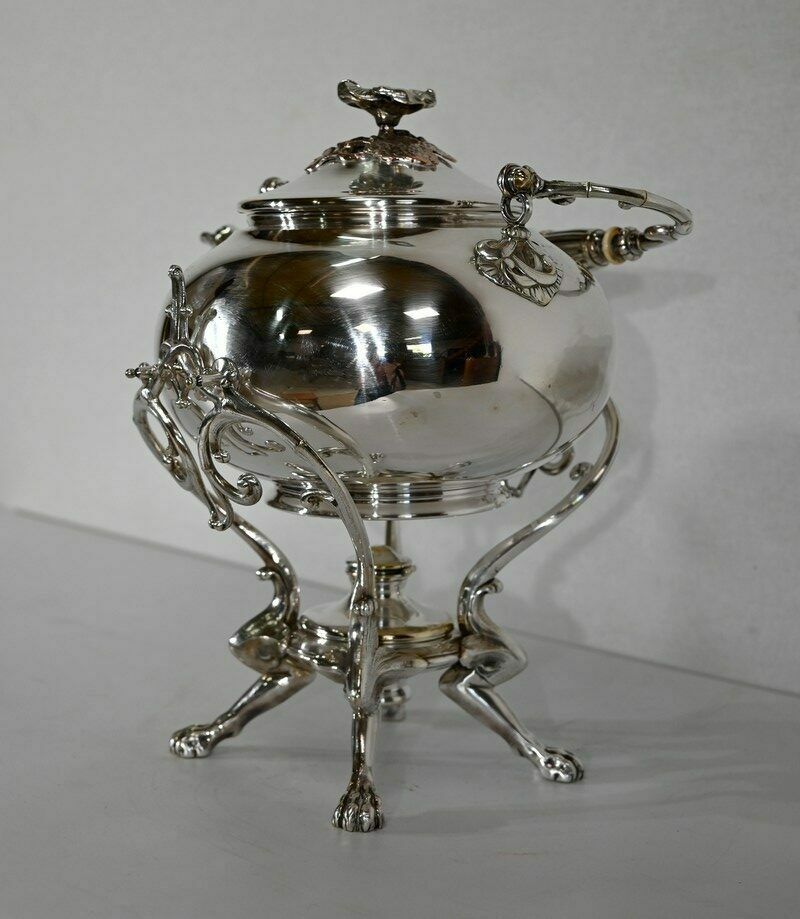 Samovar In Silver Metal, Maison Christofle   Early 20th Century photo for sale