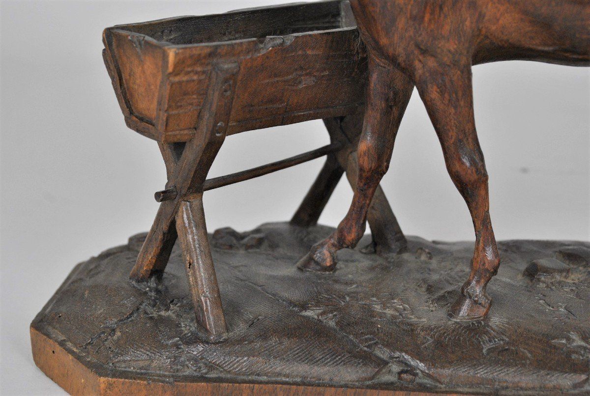 Carved Wooden Horse, Black Forest, Xixth Century photo buy