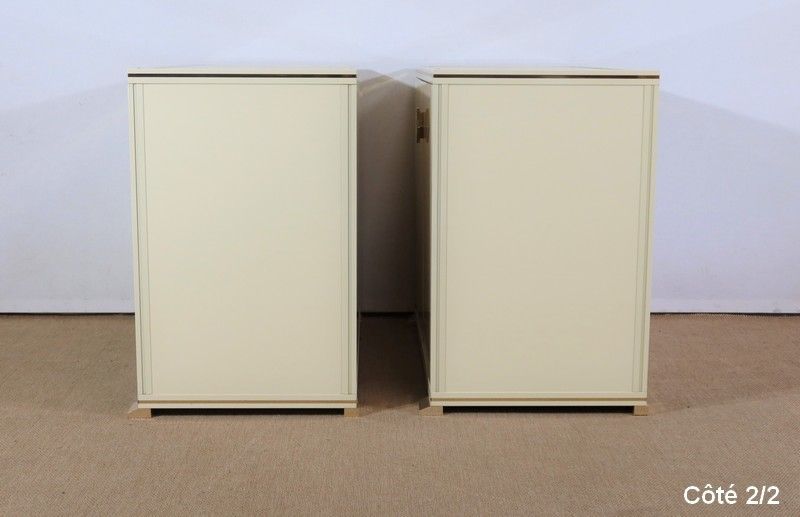 photo vintage Pair Of Small Sideboards, Signed Pierre Vandel – 1970