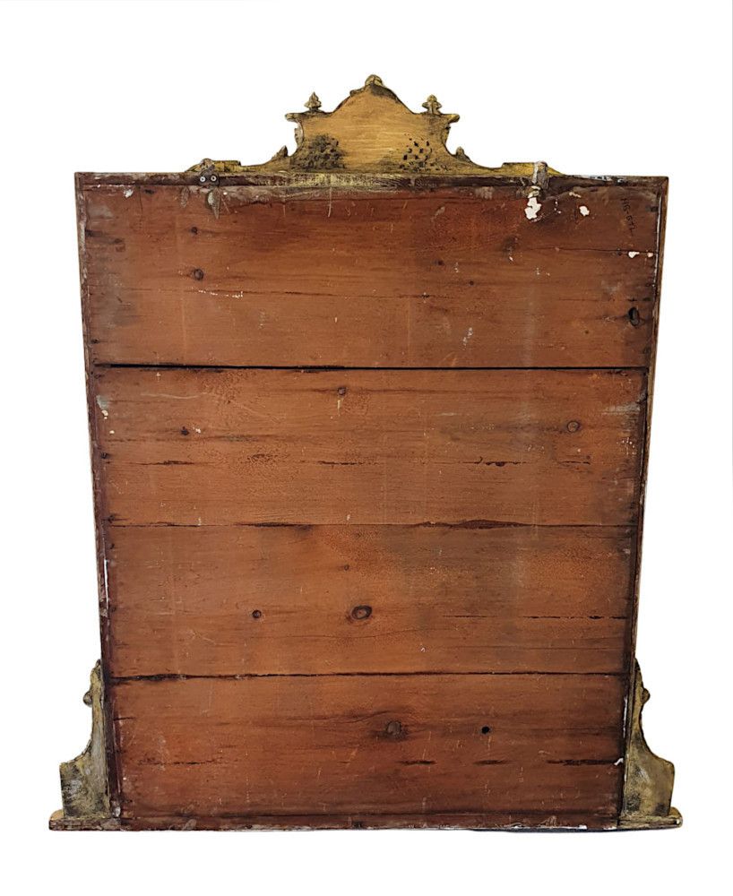 A Fine 19th Century Giltwood Overmantle Mirror photo Home Decor
