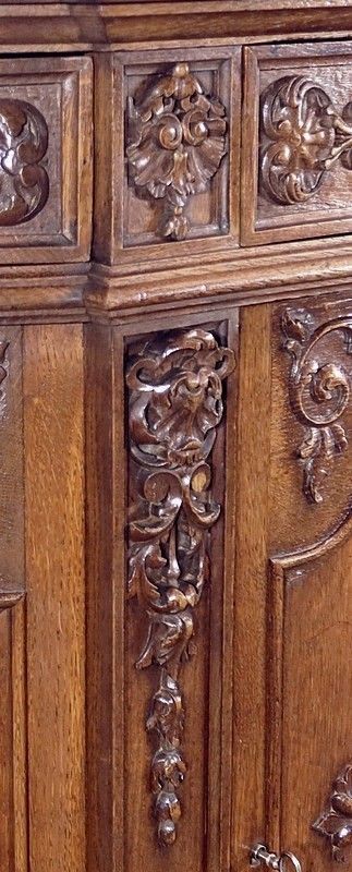 photo for sale Property Sideboard In Oak, Louis Philippe Style   Late 19th Century