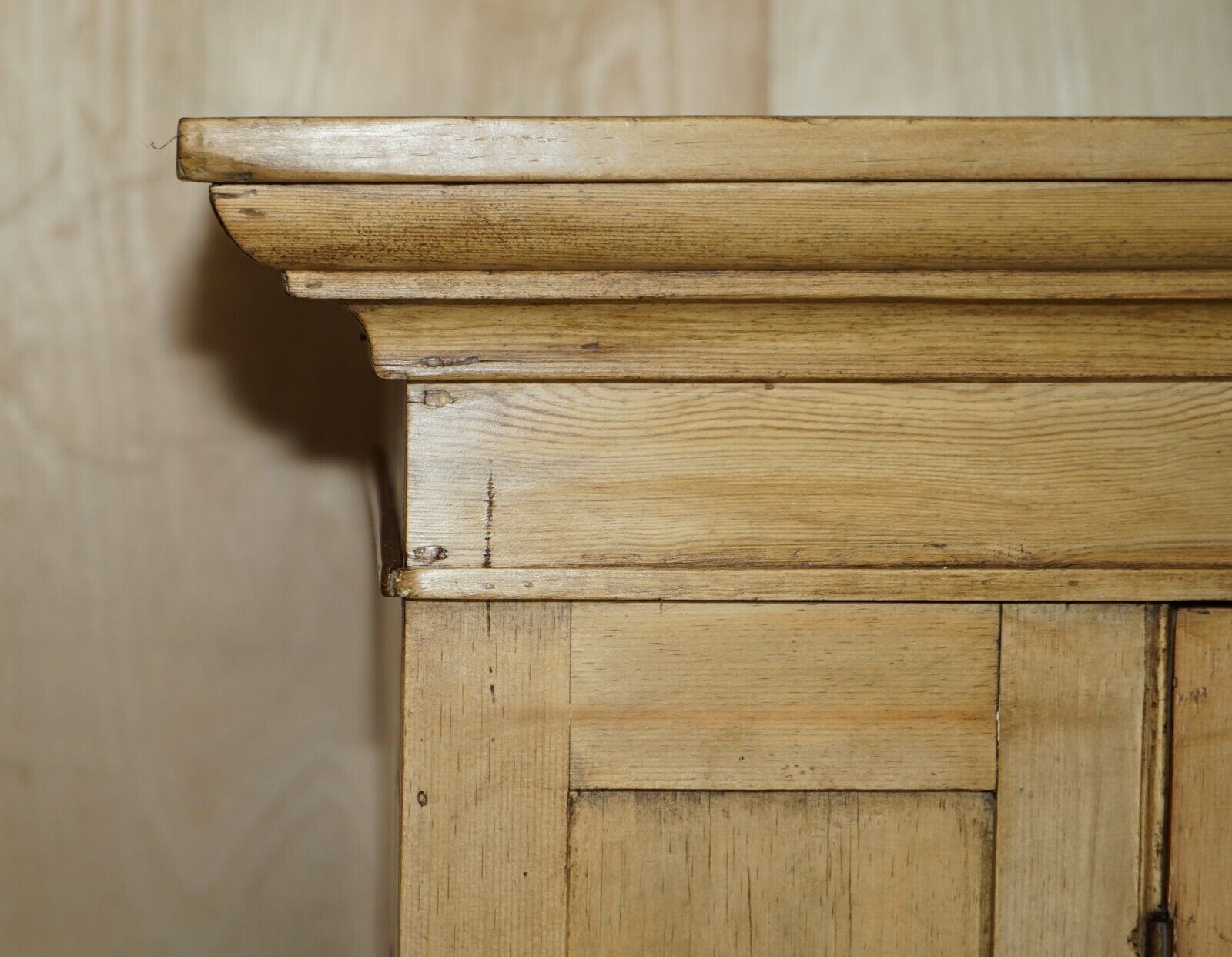 Large Antique Victorian Circa 1880 Oak Housekeepers Cupboard Drawers Linen Pots photo for sale