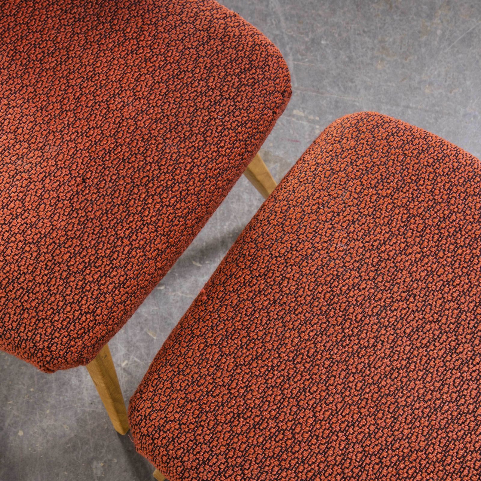 1950’s Pair Of Upholstered Side Chairs – Oswald Haerdtl Model 515 photo furniture