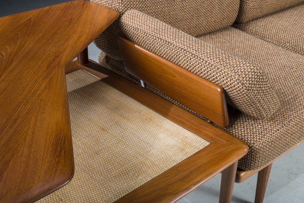 Danish Teak Fd417 Minerva Sofa By Peter Hvidt And Orla Molgaard Nielsen For France & Son, 1960s photo vinterior