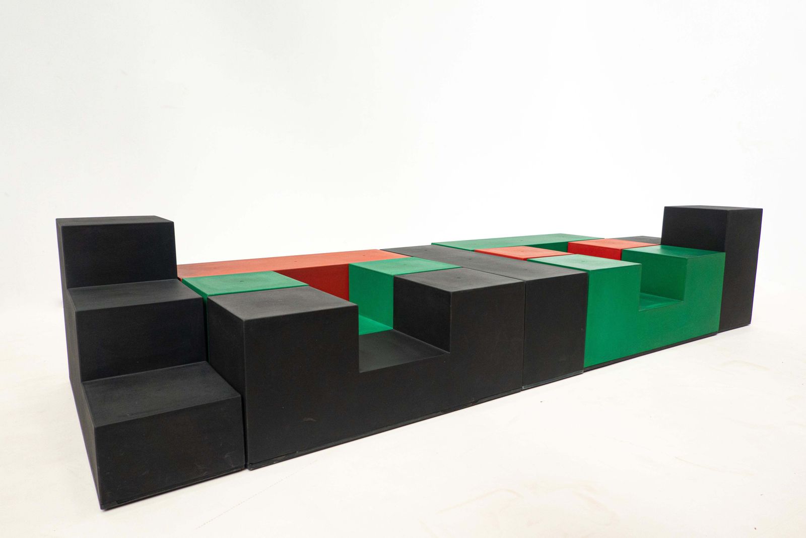 Mid Century Modern Set Of 9 "Gli Scacchi" Pieces By Mario Bellini For B&B Italia photo Home Decor