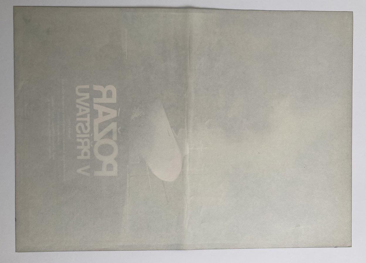 Original Film Poster, Fateful Sunday, Zdeněk Vlach, 1984, Genuine Czech Vintage Print photo vinterior