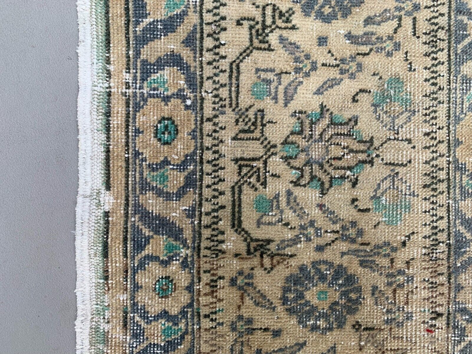 Vintage Turkish Rug 289x193 Cm, Tribal Wool Carpet Large photo buy