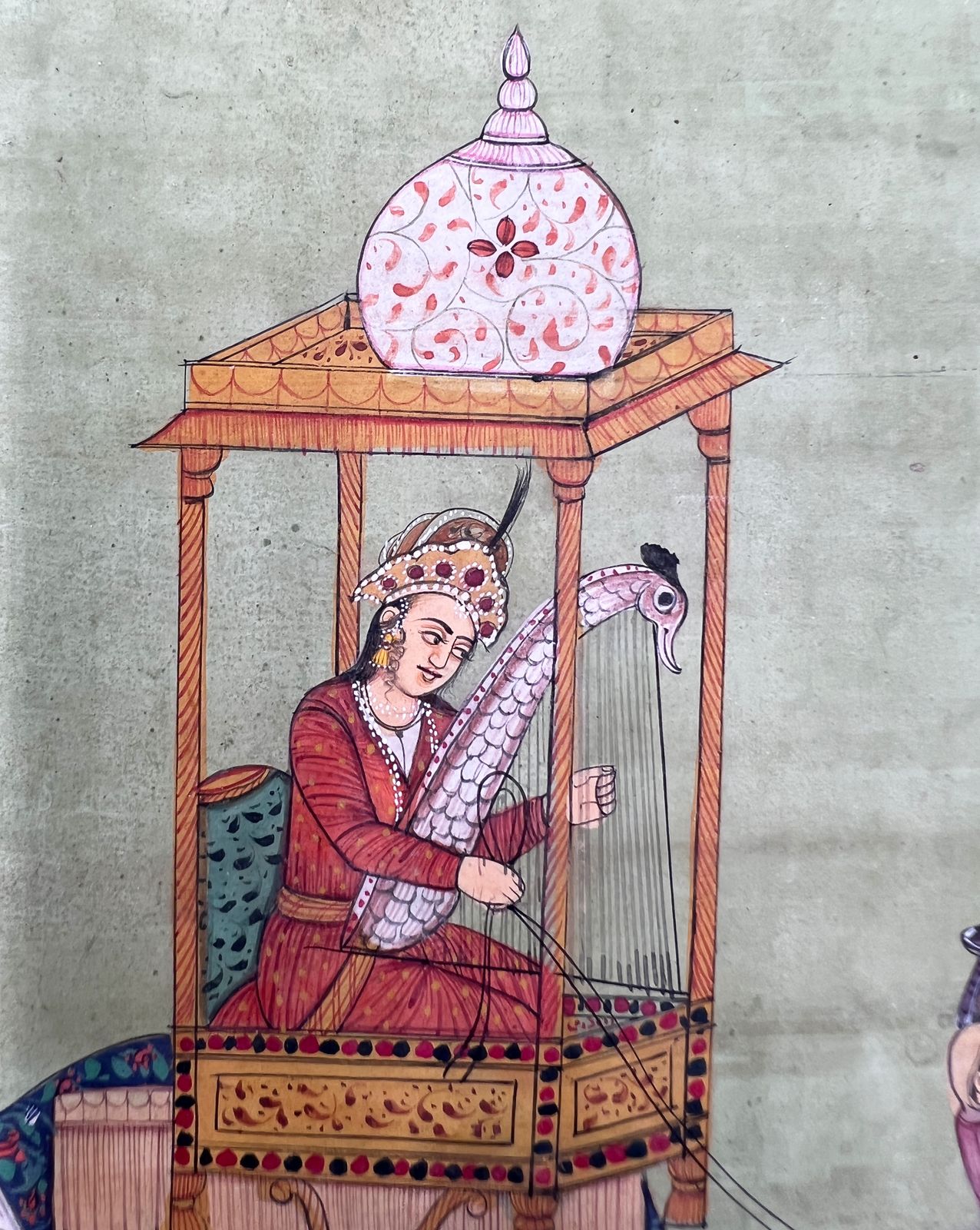 photo furniture Indian Miniature Painting Depicts A Lady Riding A Composite Camel, 20th Century