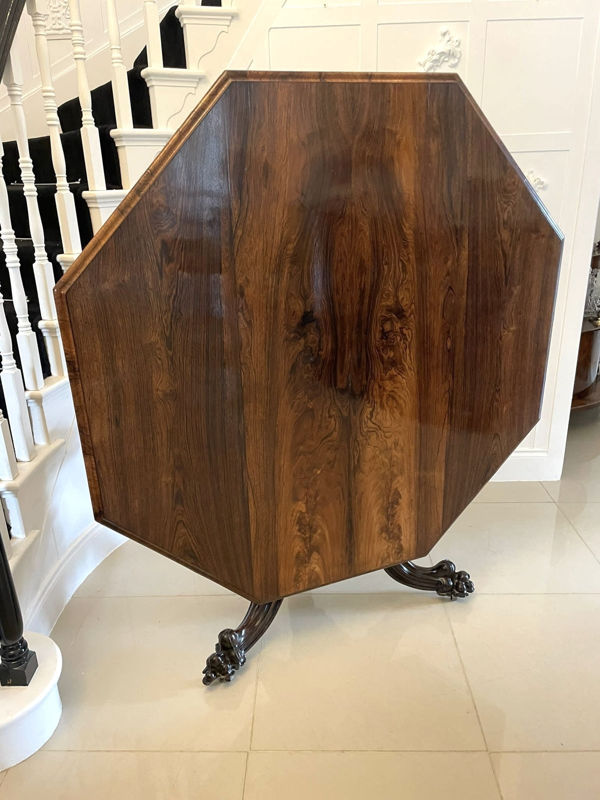 Outstanding Quality Large Antique Rosewood Dining Table By Gillows