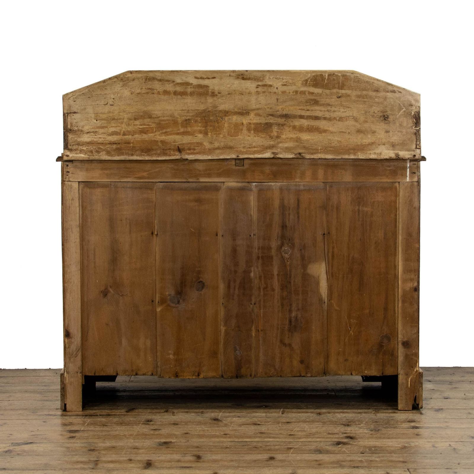 Antique Pine Chest Of Drawers With Gallery photo 645.0