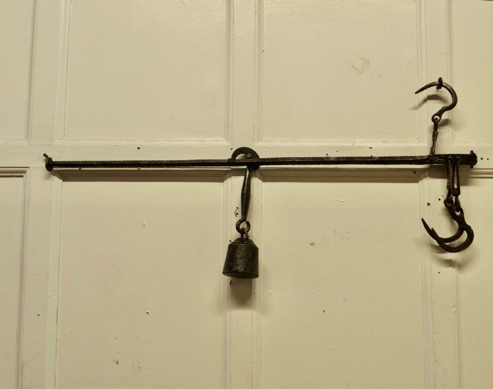 Early 19th Century Butchers Steelyard For Weighing Scale