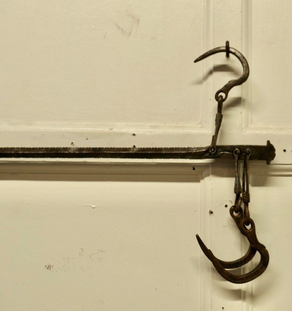 Early 19th Century Butchers Steelyard For Weighing Scale photo for sale