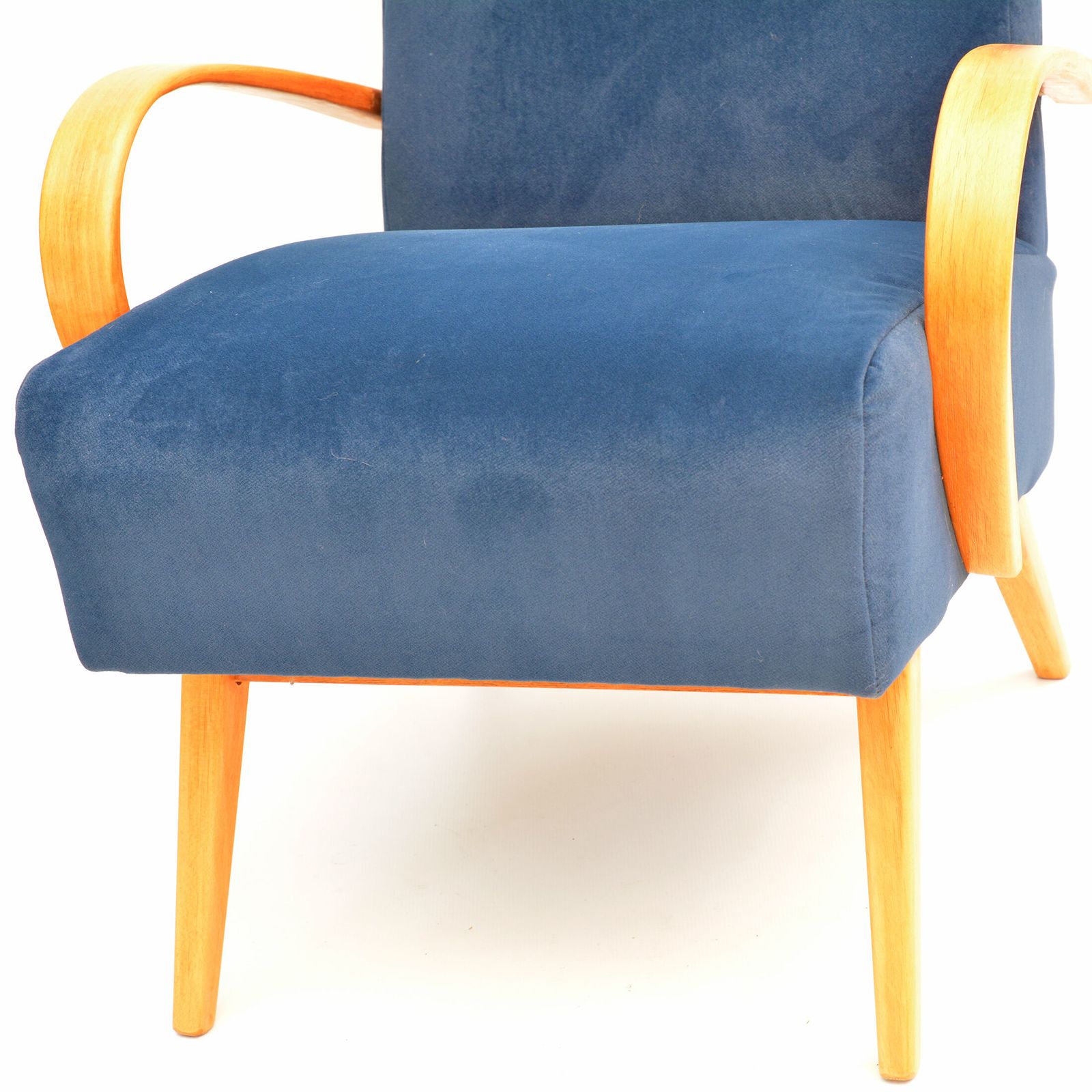 photo vintage Pair Of Armchairs, Designed By J. Smídek Ton, Czechoslovakia, 1960s