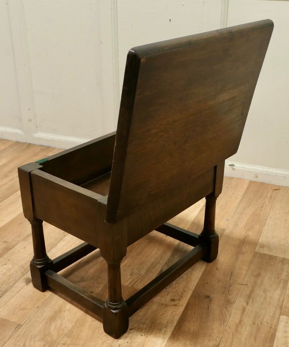 An Oak Joint Coffin Stool, Occasional Table, Sewing Box photo 414.0
