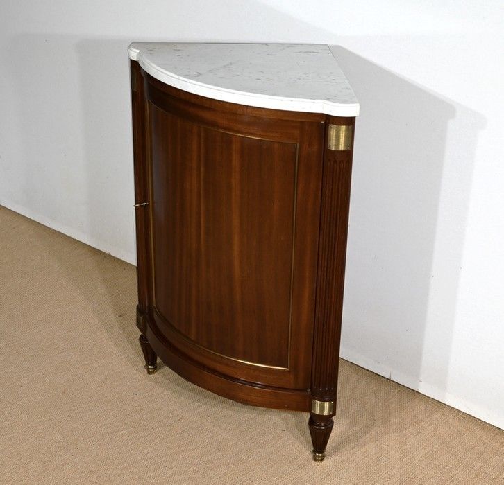 Corner In Solid Mahogany, Louis XVI Style   Mid 20th Century photo for sale