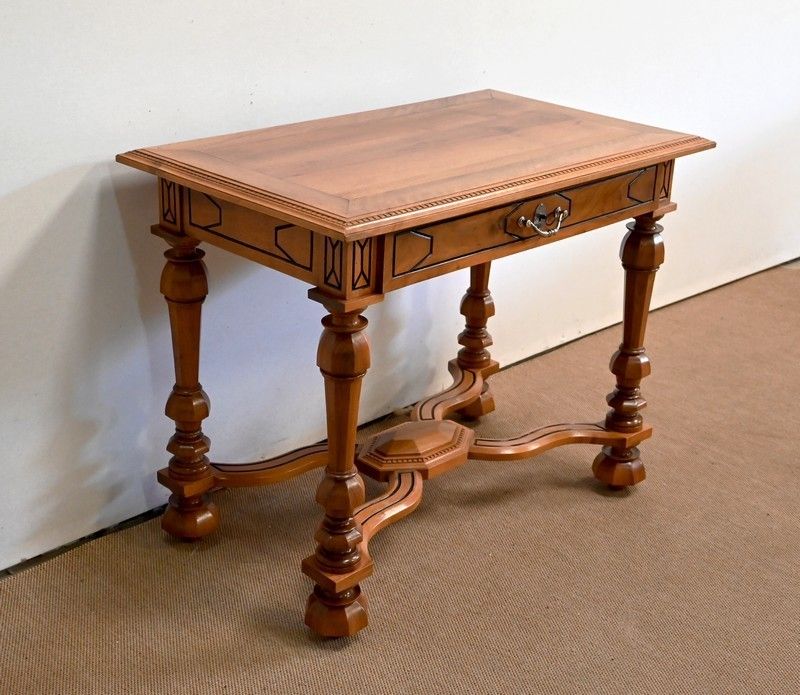 Table In Solid Walnut, Louis XIV Style   Late 19th Century photo furniture