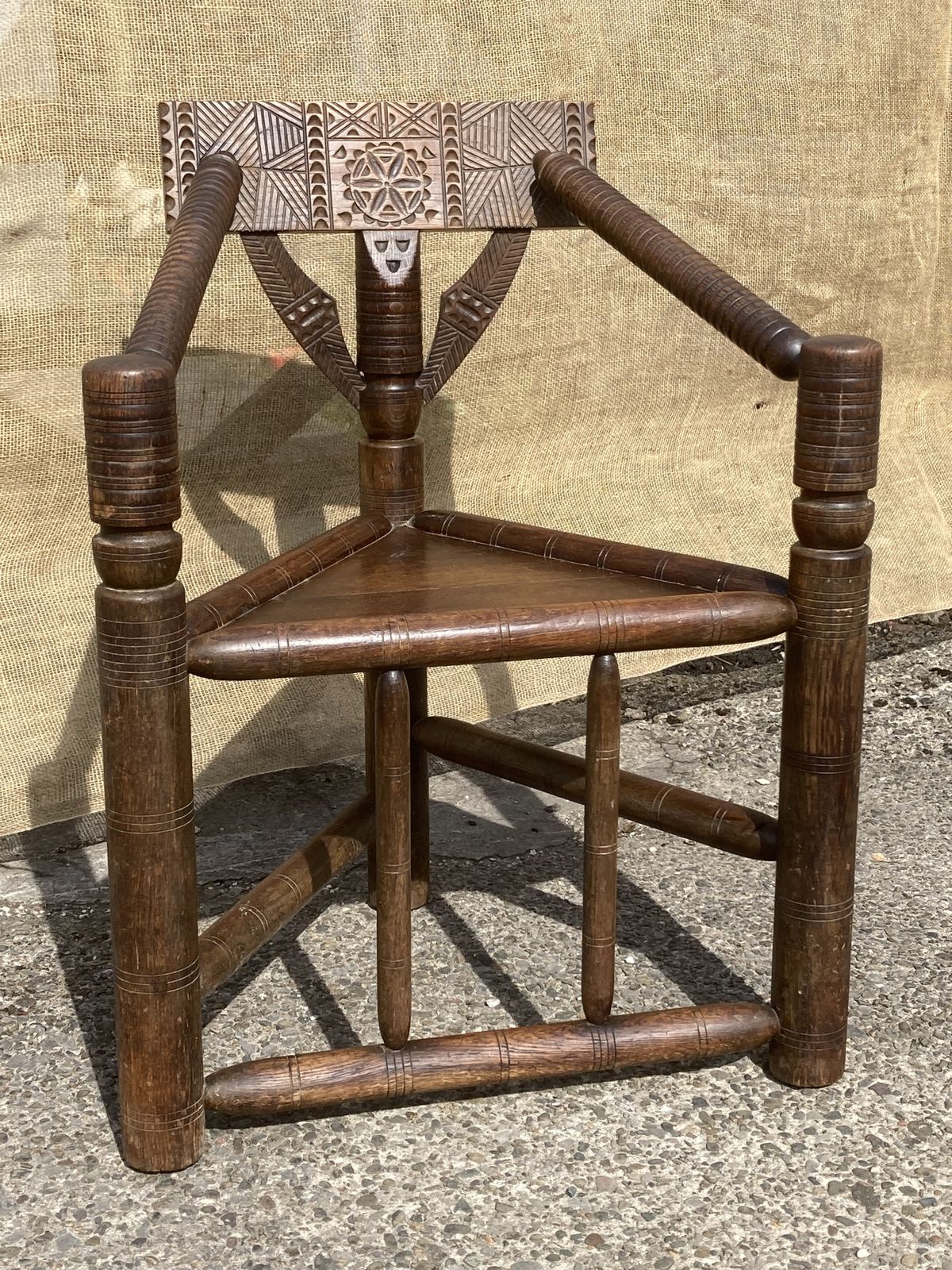 Victorian Oak Woodturners Chair photo furniture
