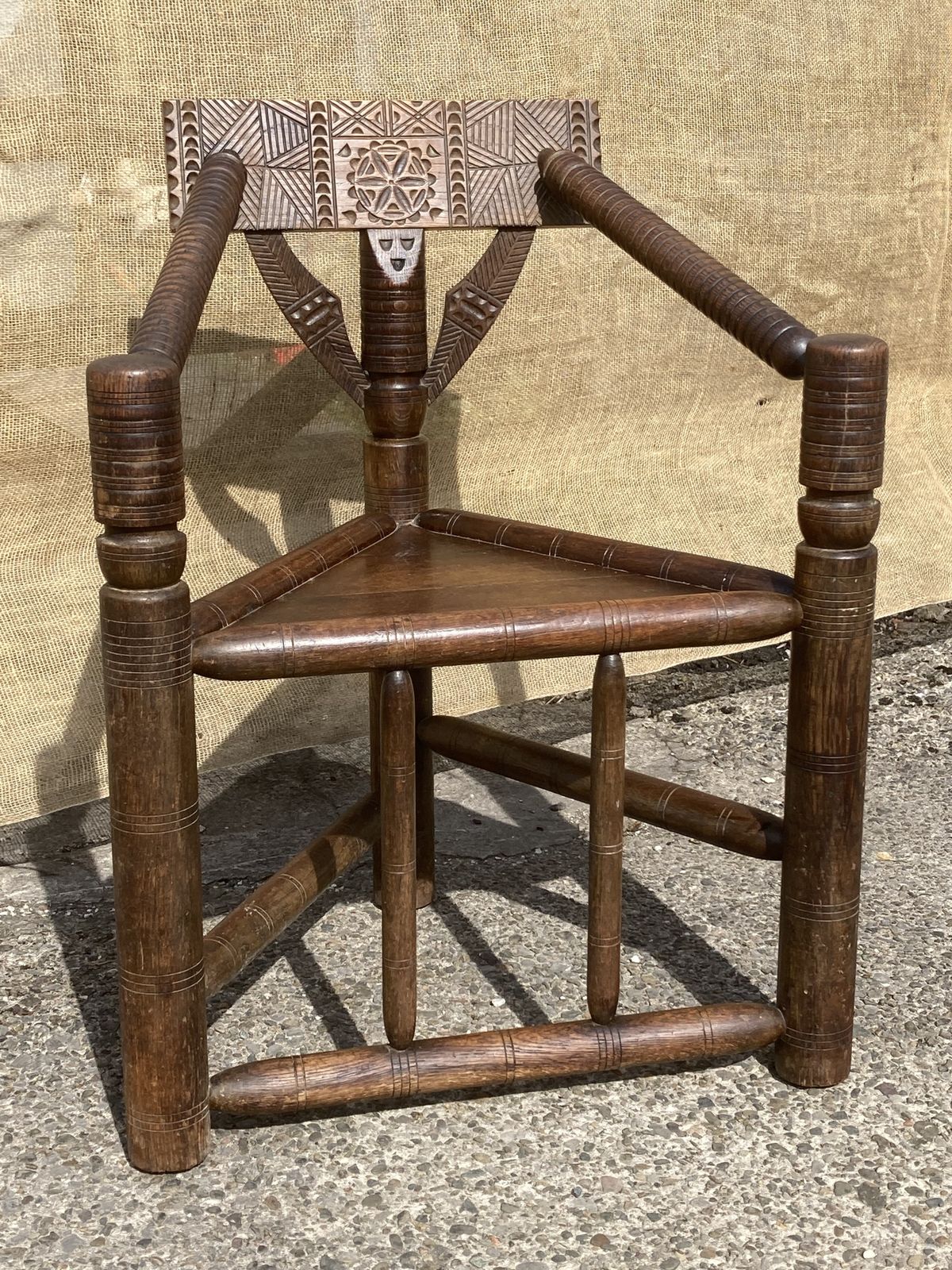 Victorian Oak Woodturners Chair photo Furniture