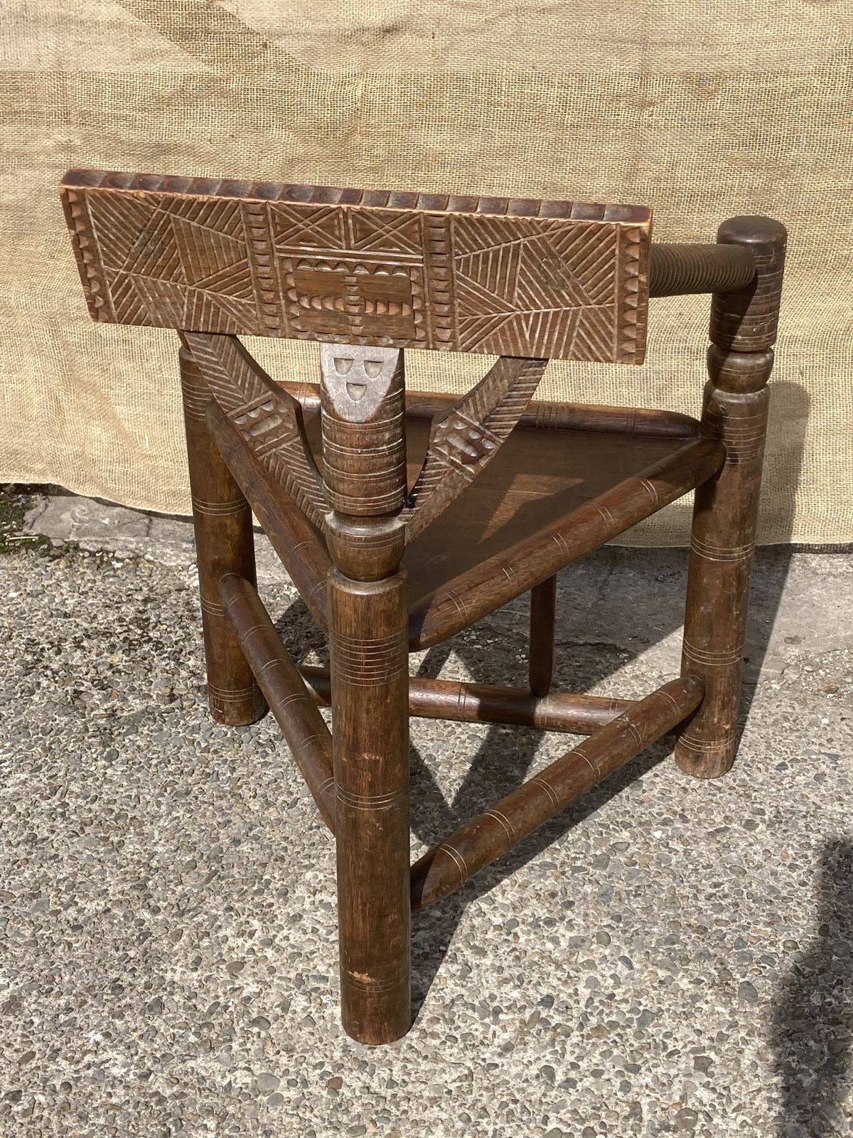 Victorian Oak Woodturners Chair photo vintage