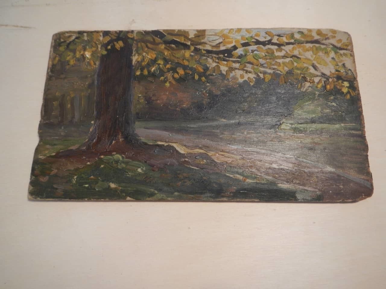 Oil Painting Des Champs "Wood"