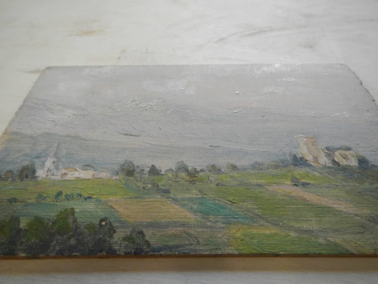 Oil Painting By Des Champs "Pirenes"