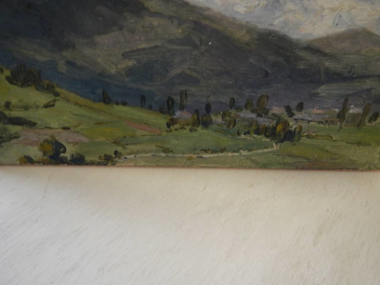 Art Oil Painting By Des Champs "Pirenes" photo