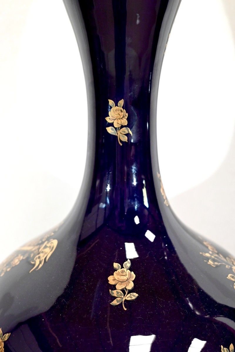 photo for sale Pair Of Fine Earthenware Vases, Jaget & Pinon Early 20th Century
