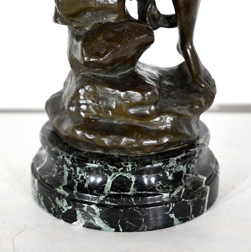 photo furniture Bronze Diane Chasseresse Signed J. Garnier 2nd Half Of The 19th Century