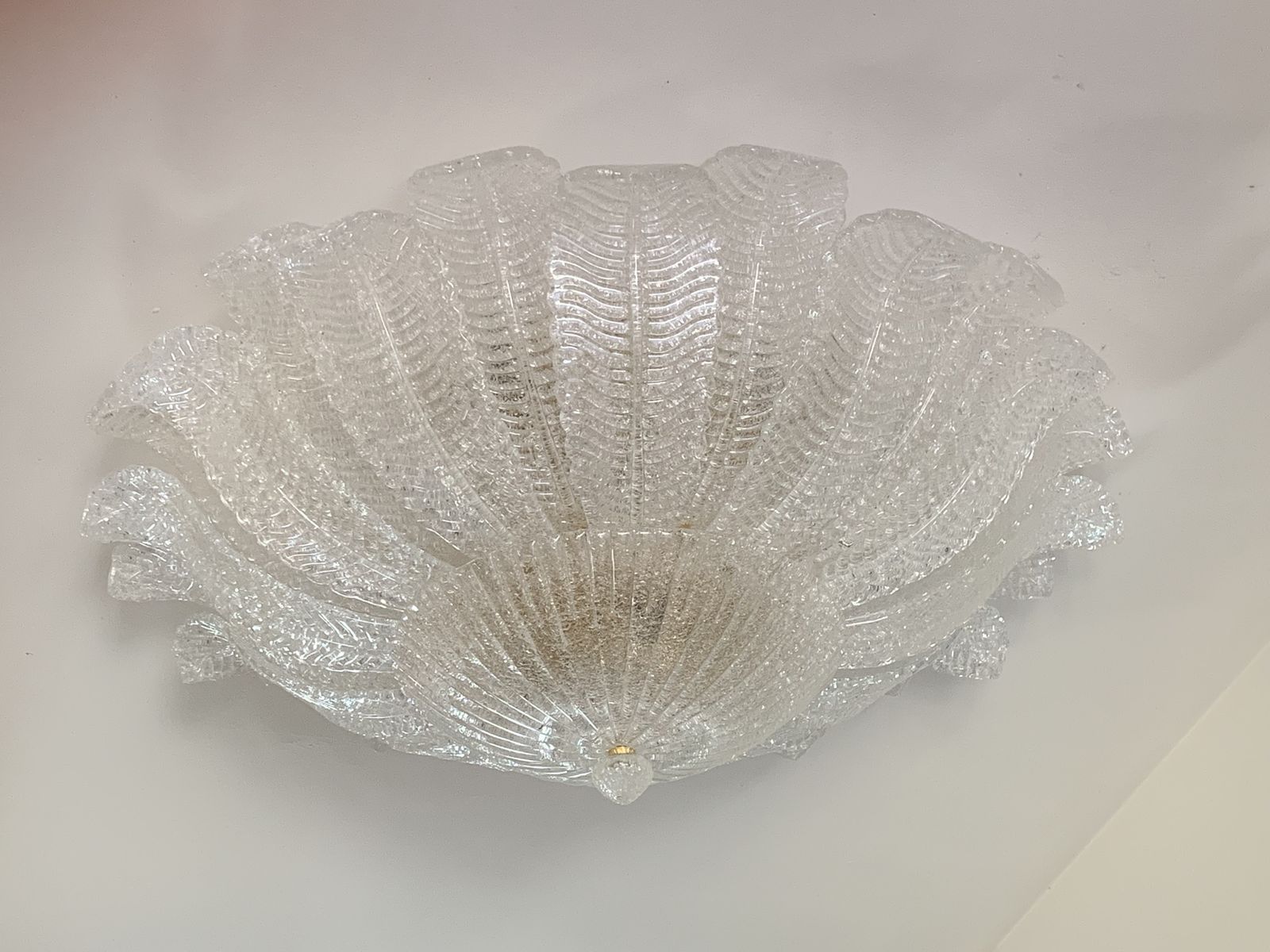 Impressive Murano Glass Sputnik Chandelier Flush Mount Like Mazzega Zuccheri Venini Barovier Style photo furniture
