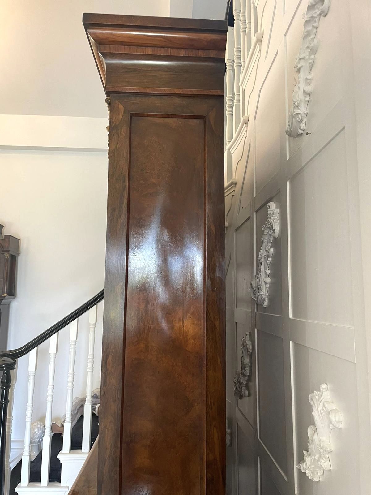 Outstanding Quality Antique Burr Walnut Marquetry Inlaid Ormolu Mounted Bookcase photo vinterior