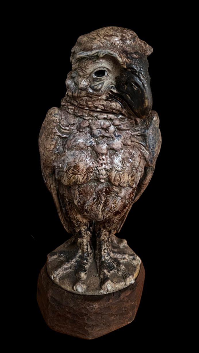 Martin Brothers Bird, jaren 1910, Antiek photo Kunst