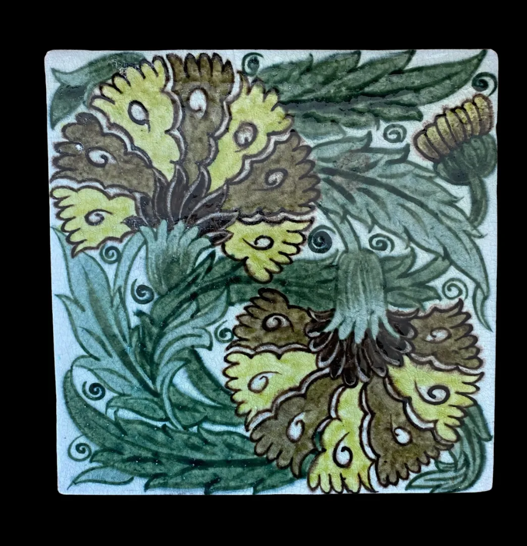 Large William De Morgan Tile, 1800s