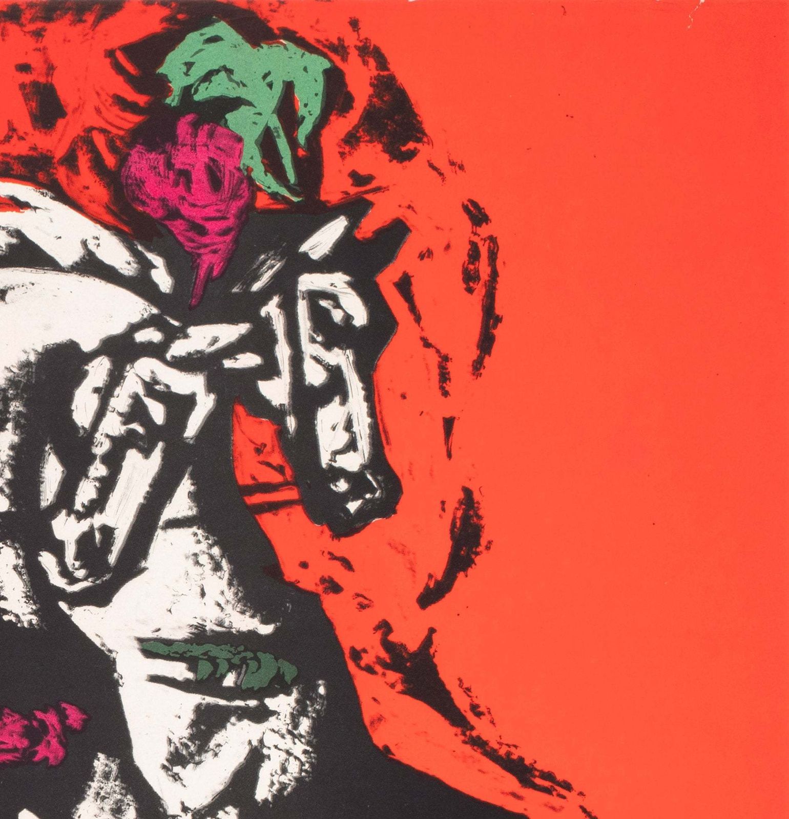 Cyrk Four Horses Of The Apocalypse 1965 Polish Circus Poster, Jodlowski photo 440.0