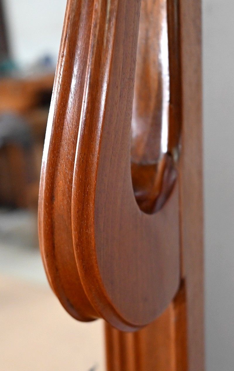 2641.95 Mahogany Mirror With Consoles, Majorelle Spirit, Art Nouveau   1900 photo