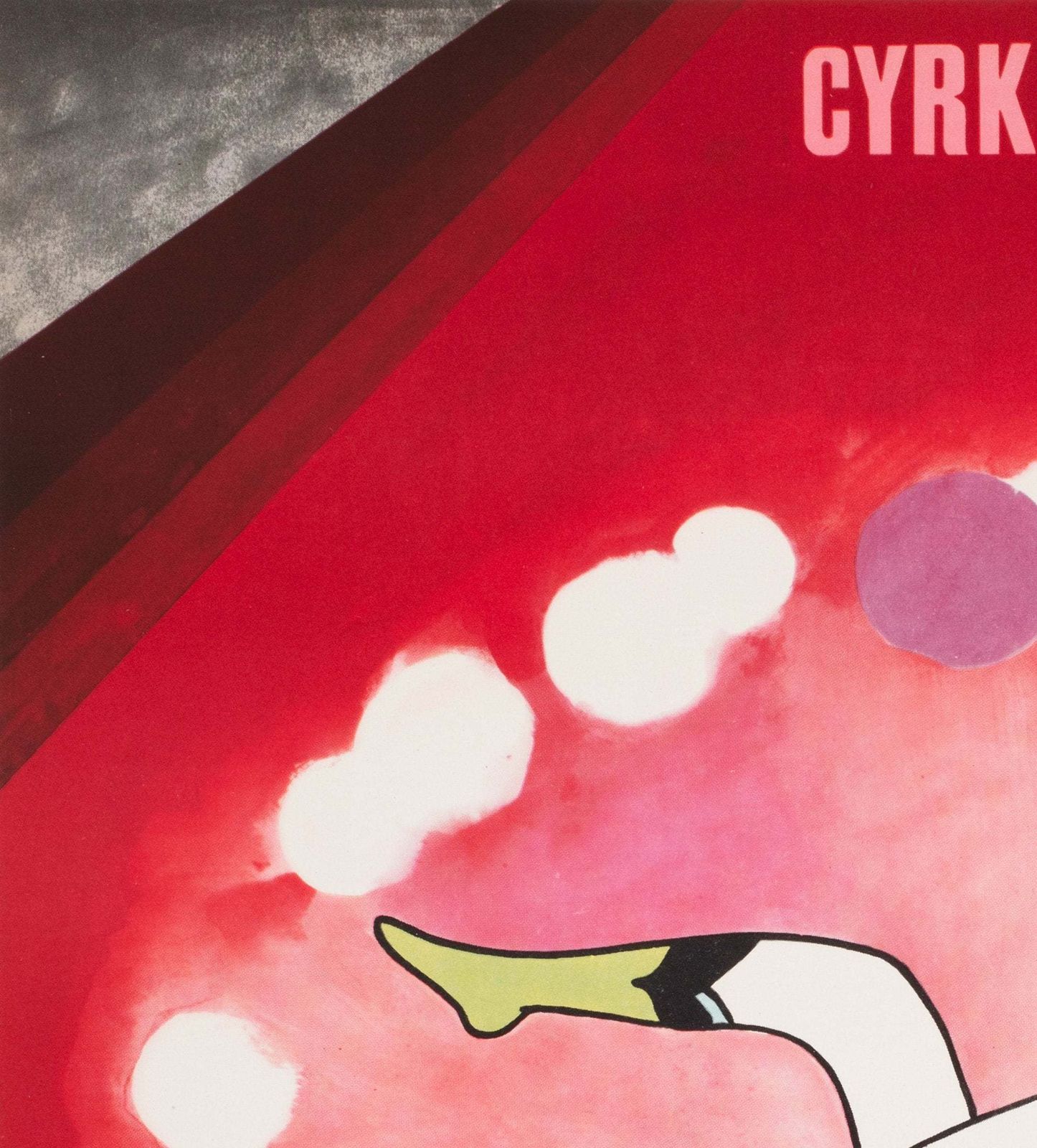 Cyrk Polish Circus Poster Balancing Juggling Acrobat 1968, Urbaniec photo for sale