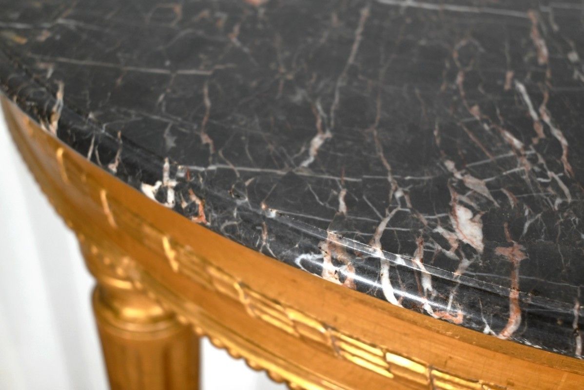 Console In Marble And Golden Wood, Louis XVI Style   Early 20th Century photo 2142.4