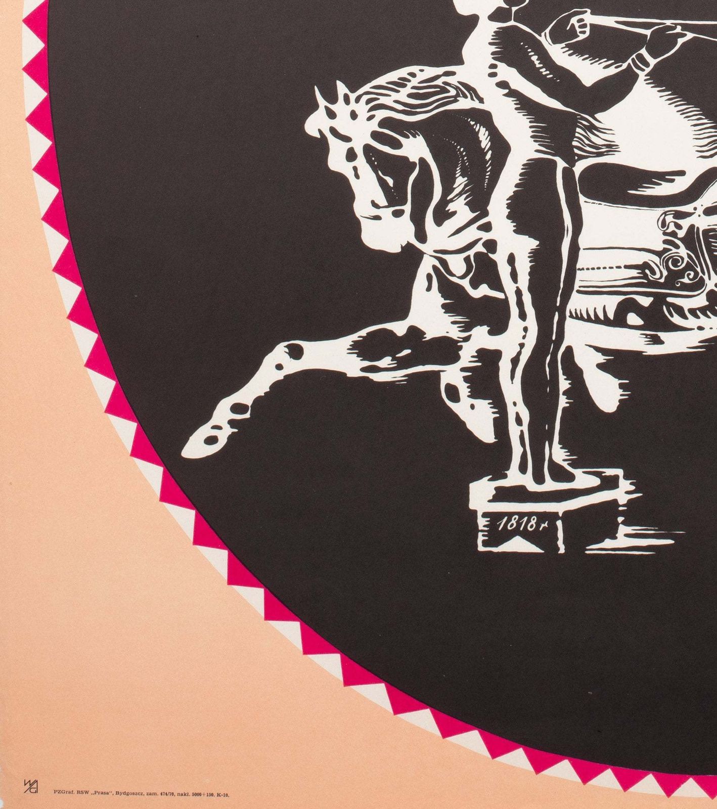 Cyrk Performing On Horseback 1970 Polish Circus Poster, Majewski photo buy