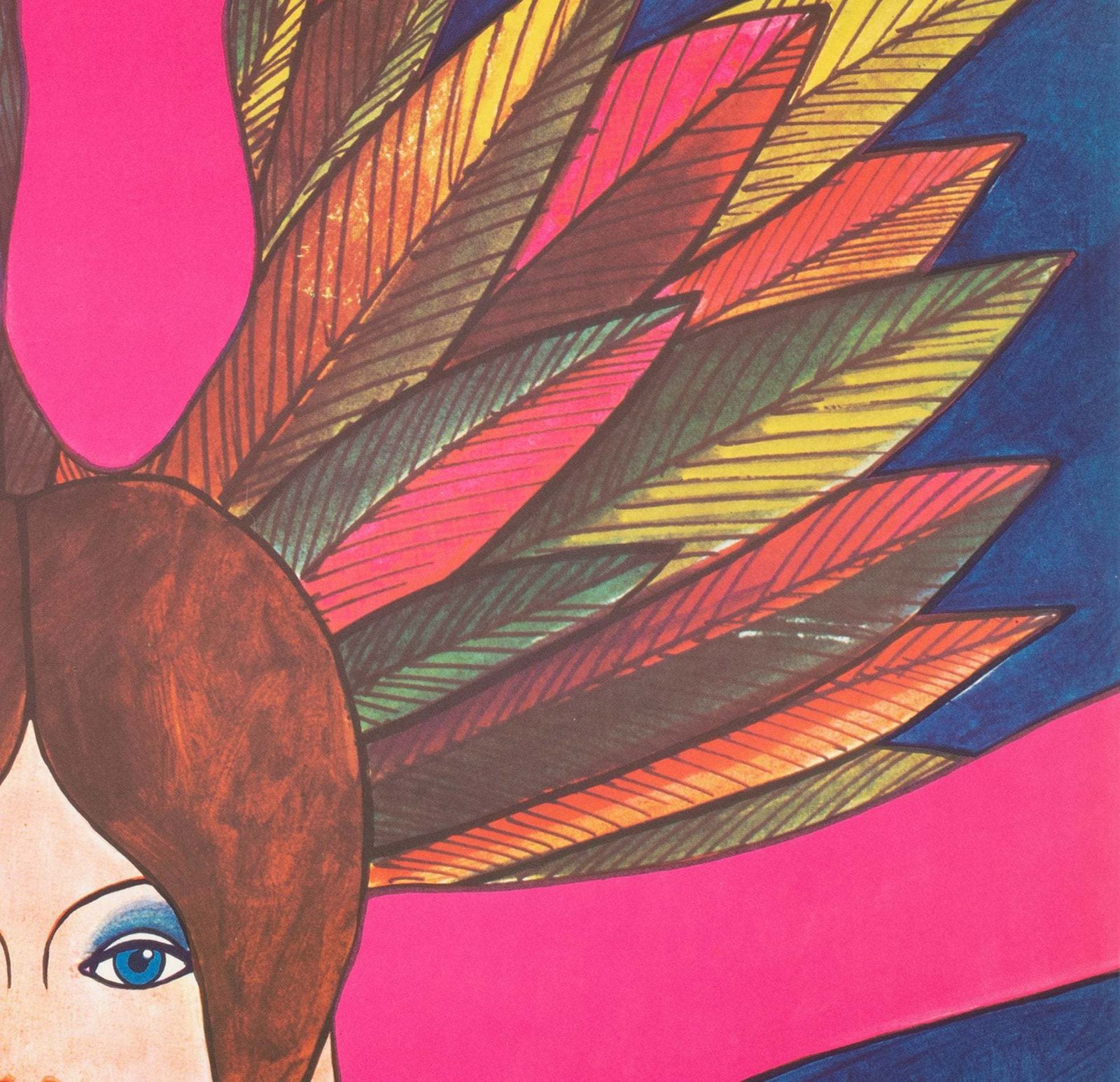 Cyrk Acrobat Swinging 1977 Polish Circus Poster, Janowski photo vinterior