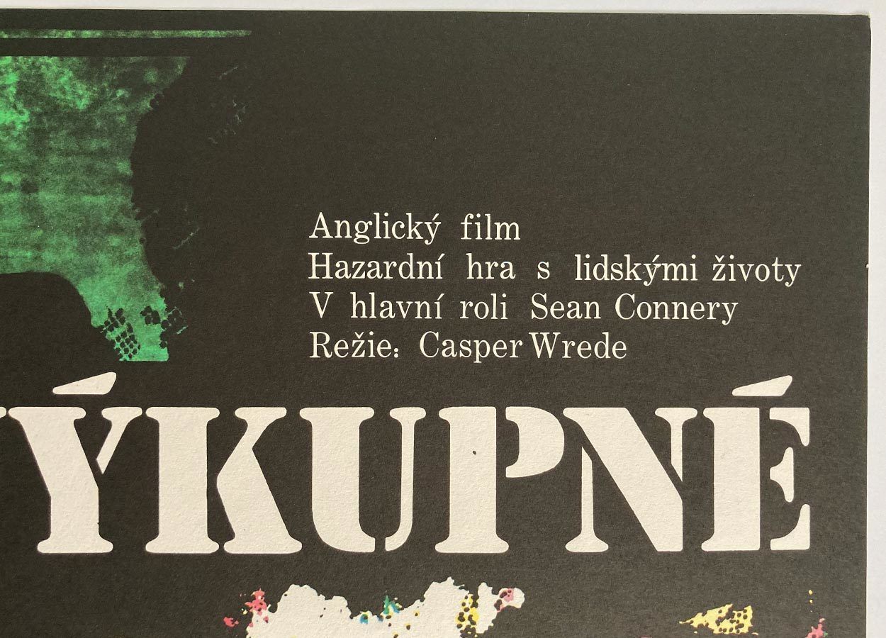 Original Film Poster, The Terrorists, Karel Vaca, 1976, Genuine Czech Vintage Print photo 51.0