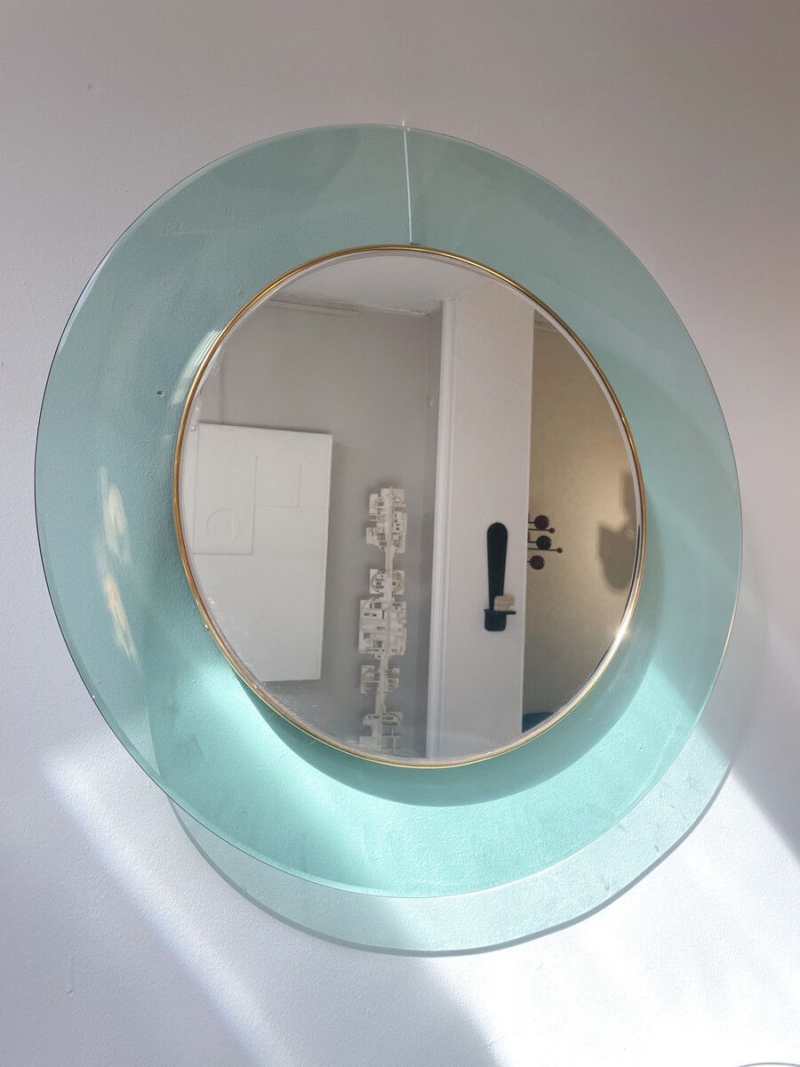 Mid Century Modern "1699" Mirror By Max Ingrand For Fontana Arte photo furniture