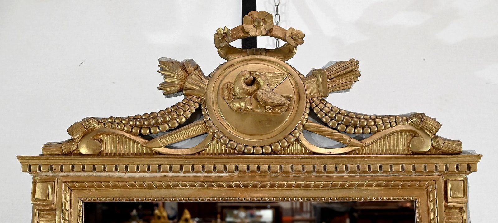 Mirror In Golden Wood, Louis XVI Style   Late 19th Century photo 1837.52